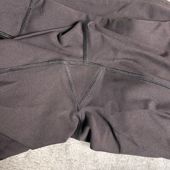 Lululemon Tight Stuff Tight II Womens 8 Black Gray Reflective Dots Scallop Hem - Picture 11 of 11